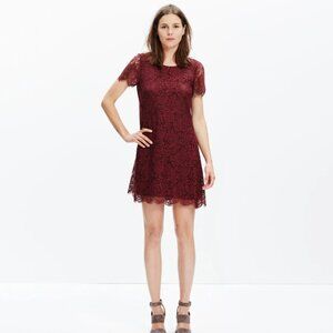 Madewell Floral Lace Shift Dress